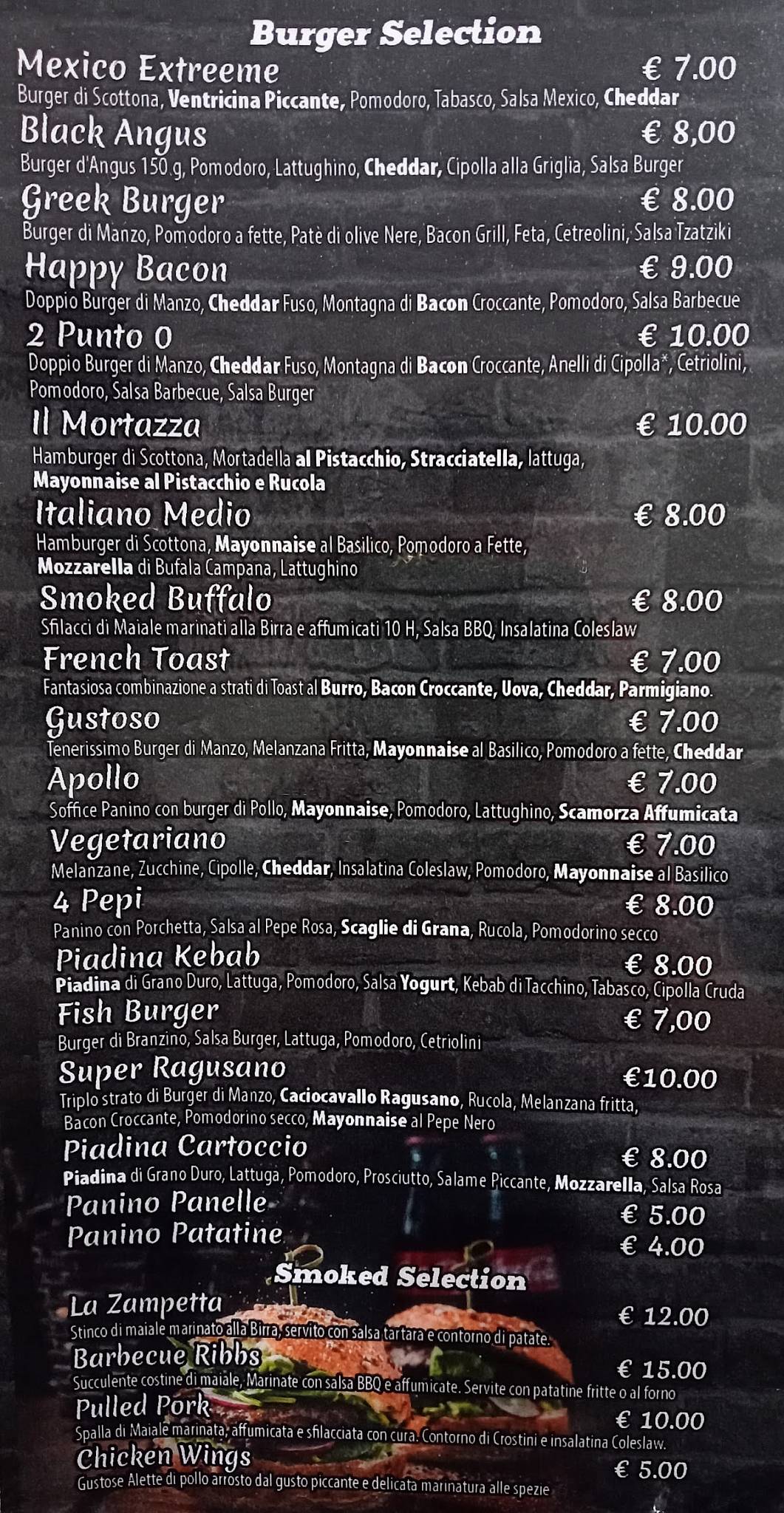Menu di Scialu - Officina Del Gusto 