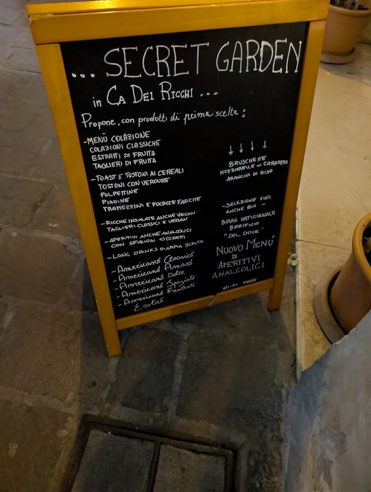 Menu di Secret Garden 