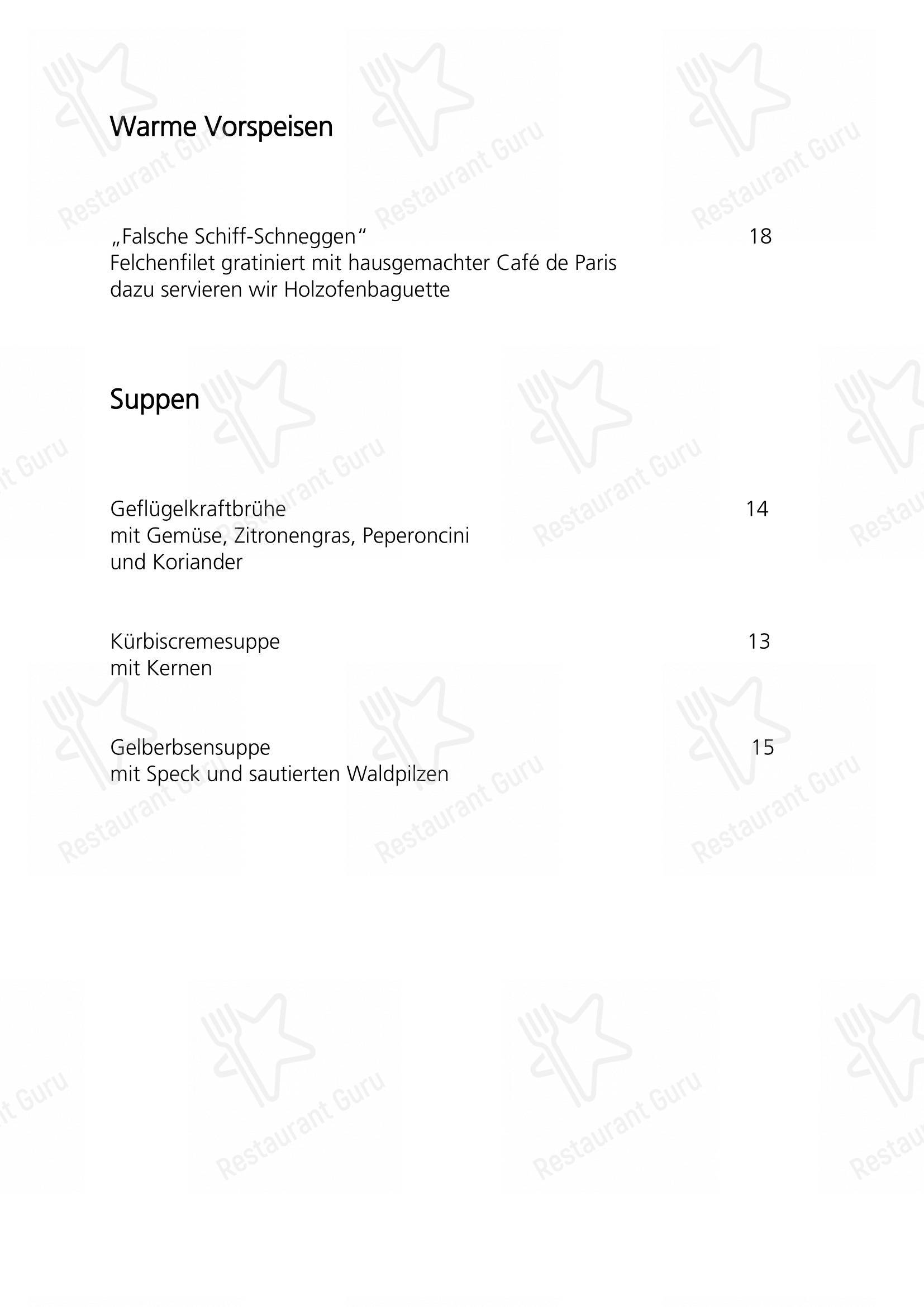 Menu di Seerose Bar - Freienbach - Menu bar