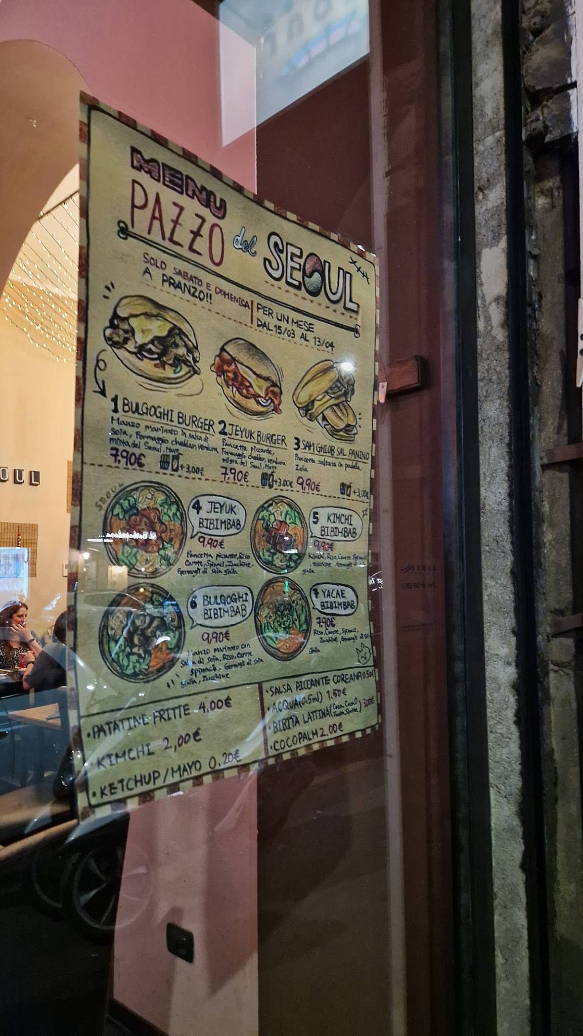 Menu di Seoul 