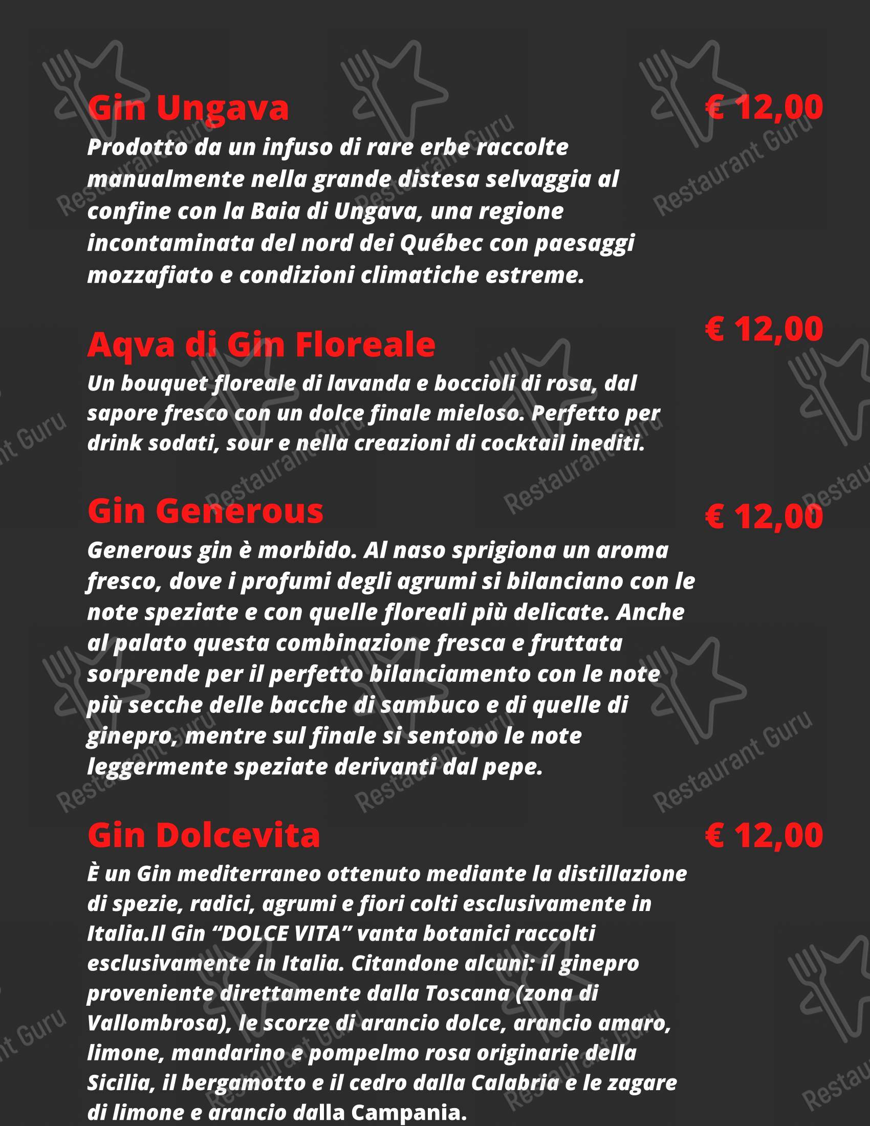 Коктейльная карта per Shake Cocktail & Wine Bar in Rovellasca