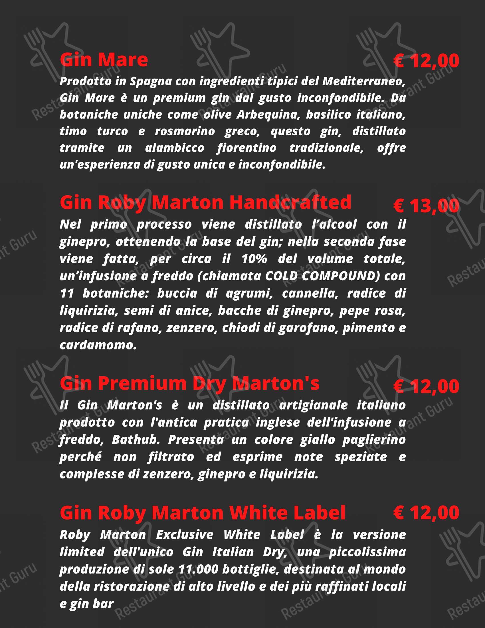 Коктейльная карта per Shake Cocktail & Wine Bar in Rovellasca