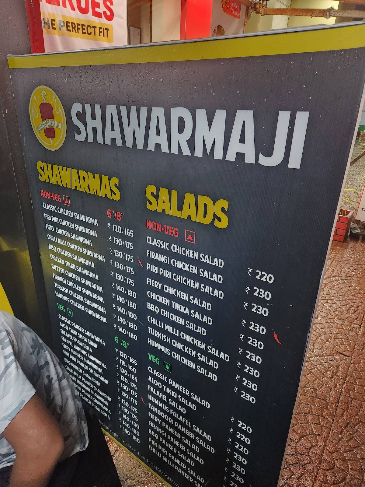 Shawarmaji menu