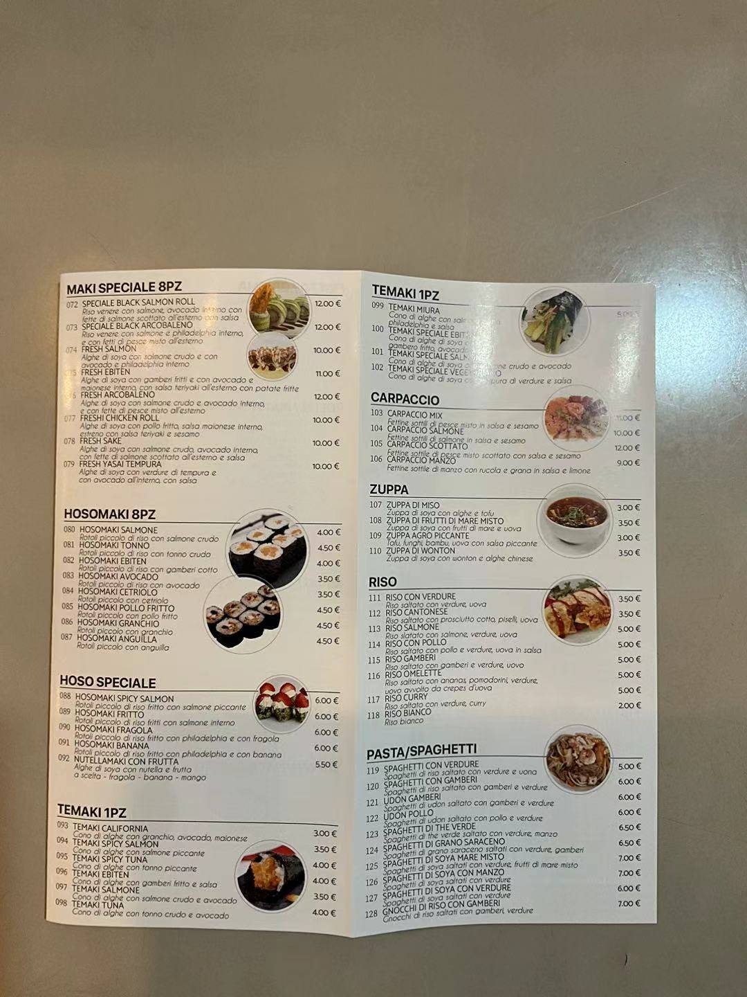 Menu di Shima Japan Food 