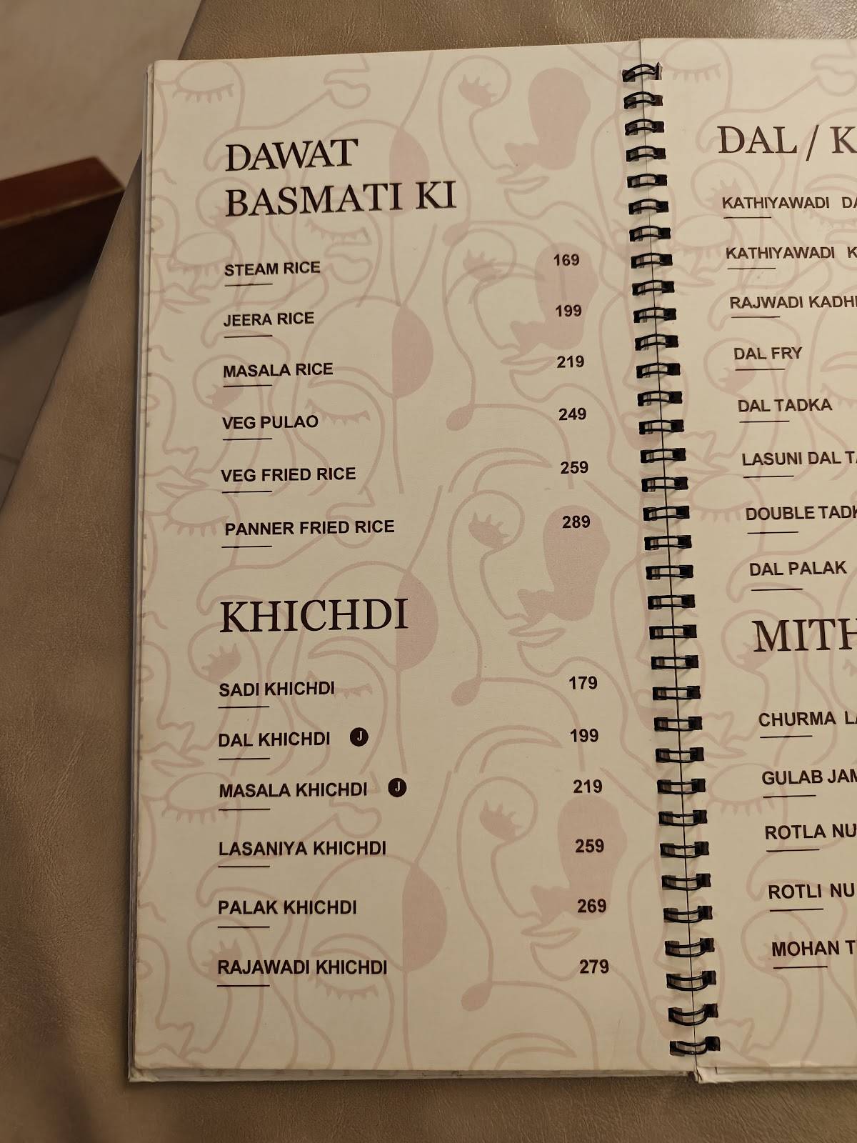 Shree Kismat Kathiyawadi menu