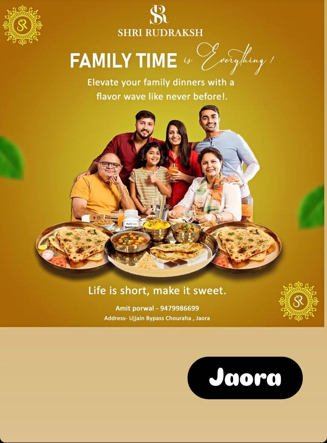 Shri Rudraksh - The Family Restaurant menu