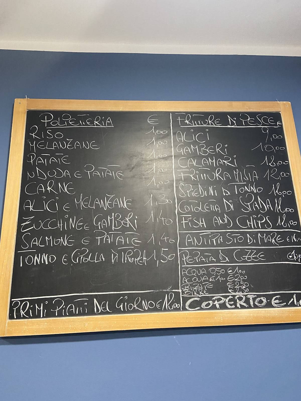 Menu di Siamo Fritti Cosenza Happy Food 