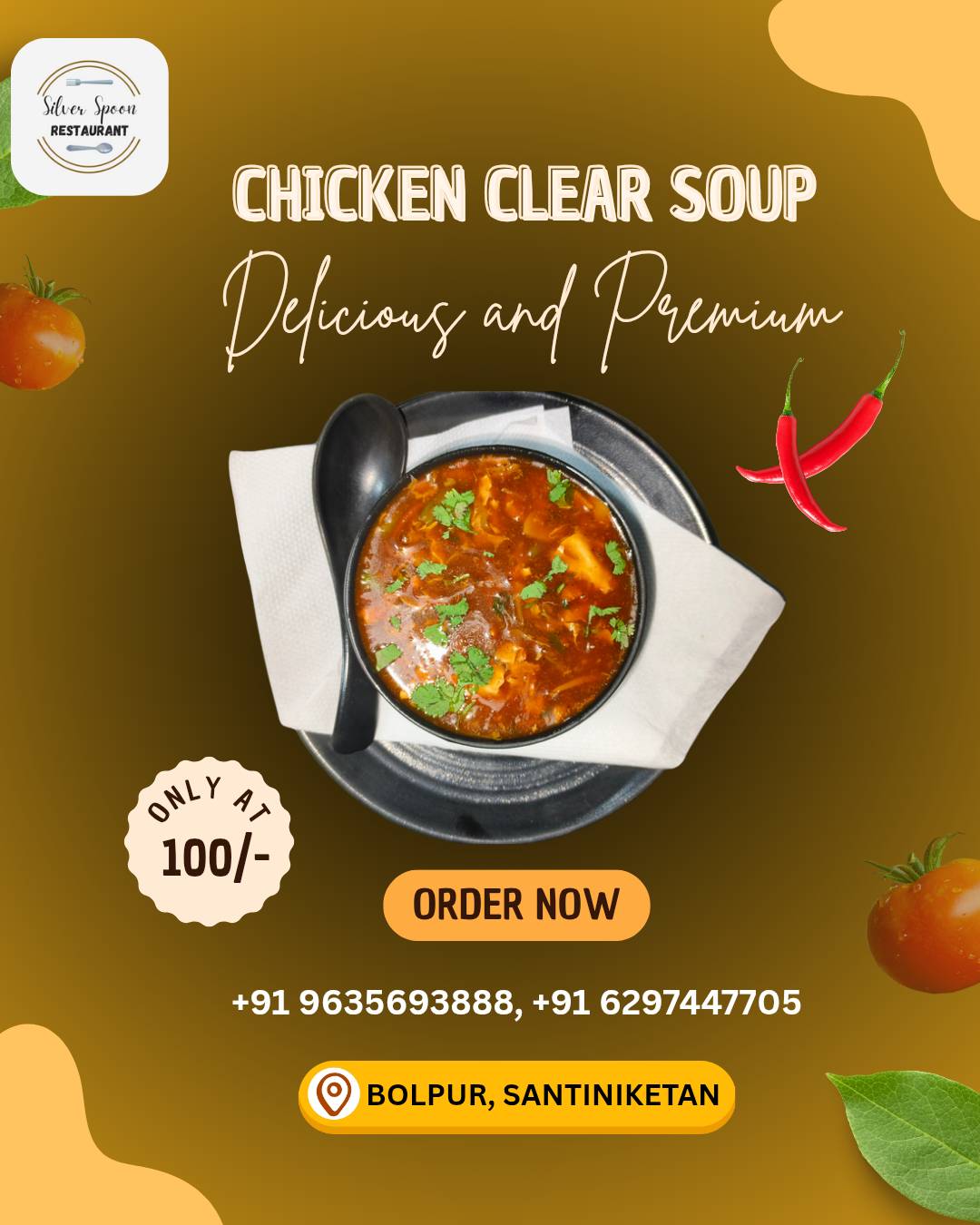 Silver Spoon Restaurant menu