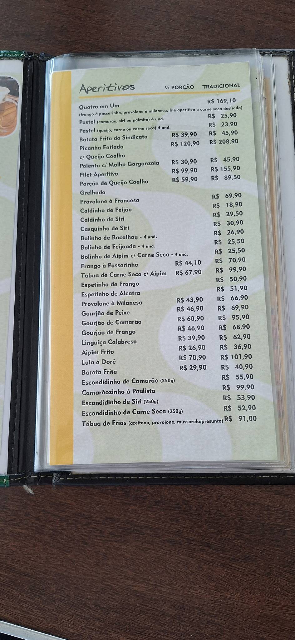Sindicato do Chopp - Restaurante em Copacabana cardápio