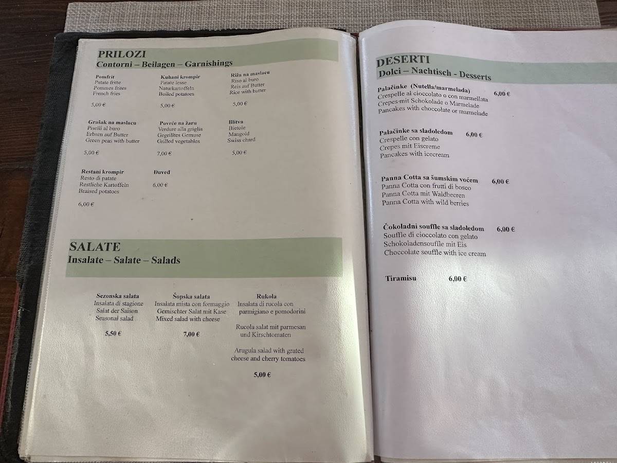 Menu di Snack Porton 