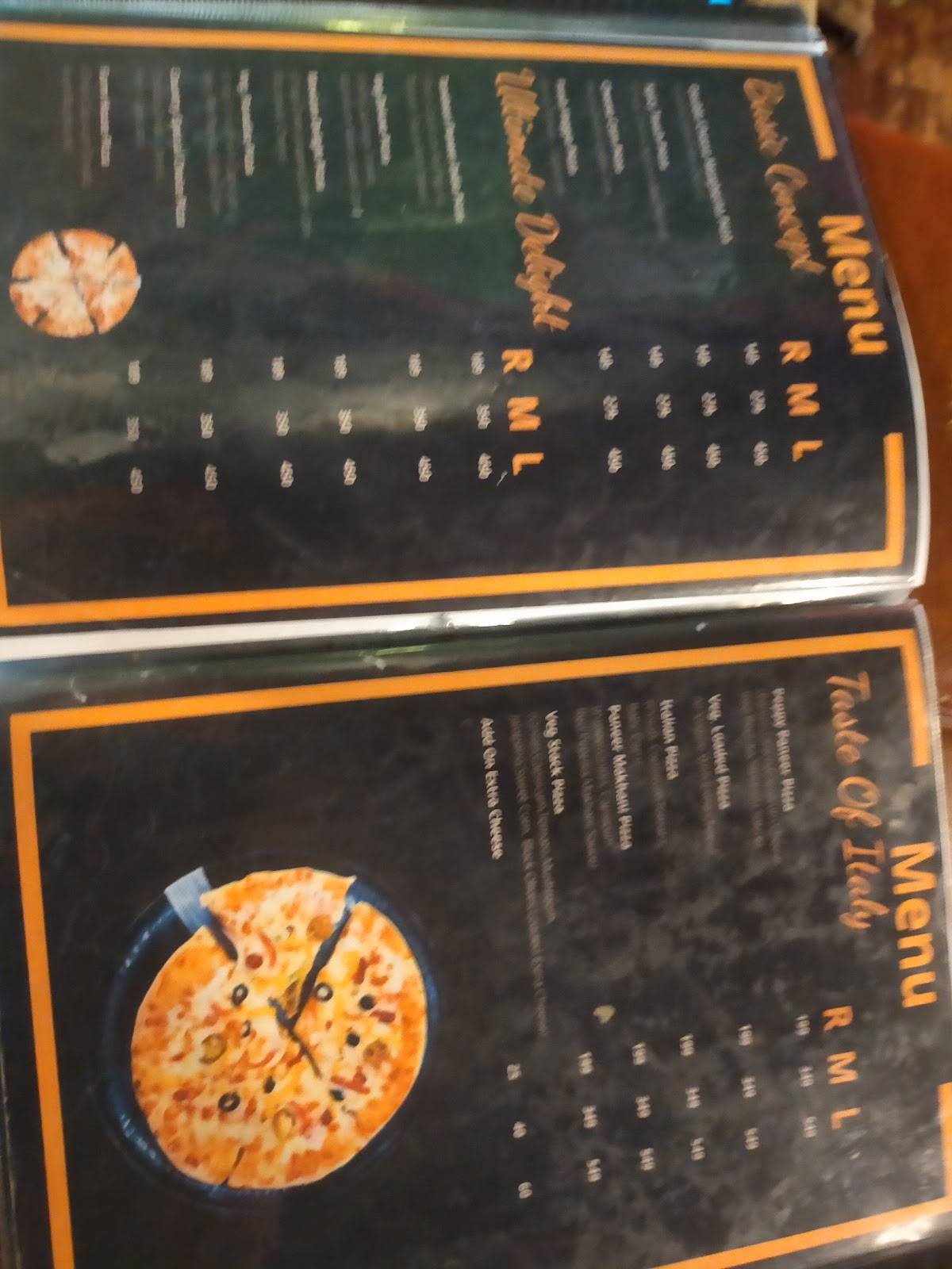 Sohna Delight Restaurant menu
