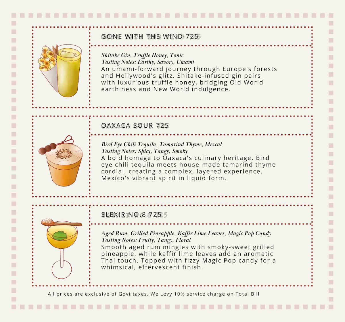 Sorbo menu