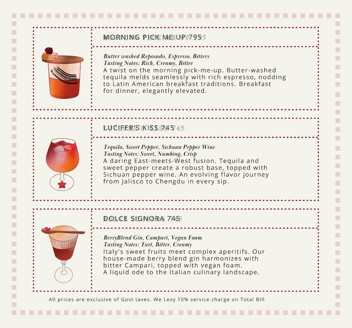 Sorbo menu