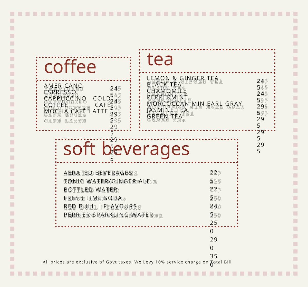 Sorbo menu