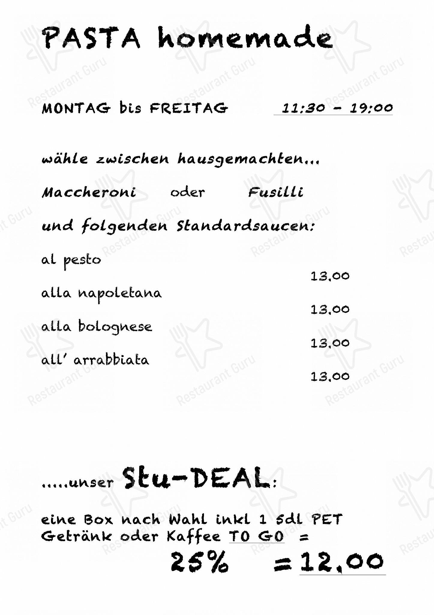 Menu di Sorriso Caffè Bar - Детское