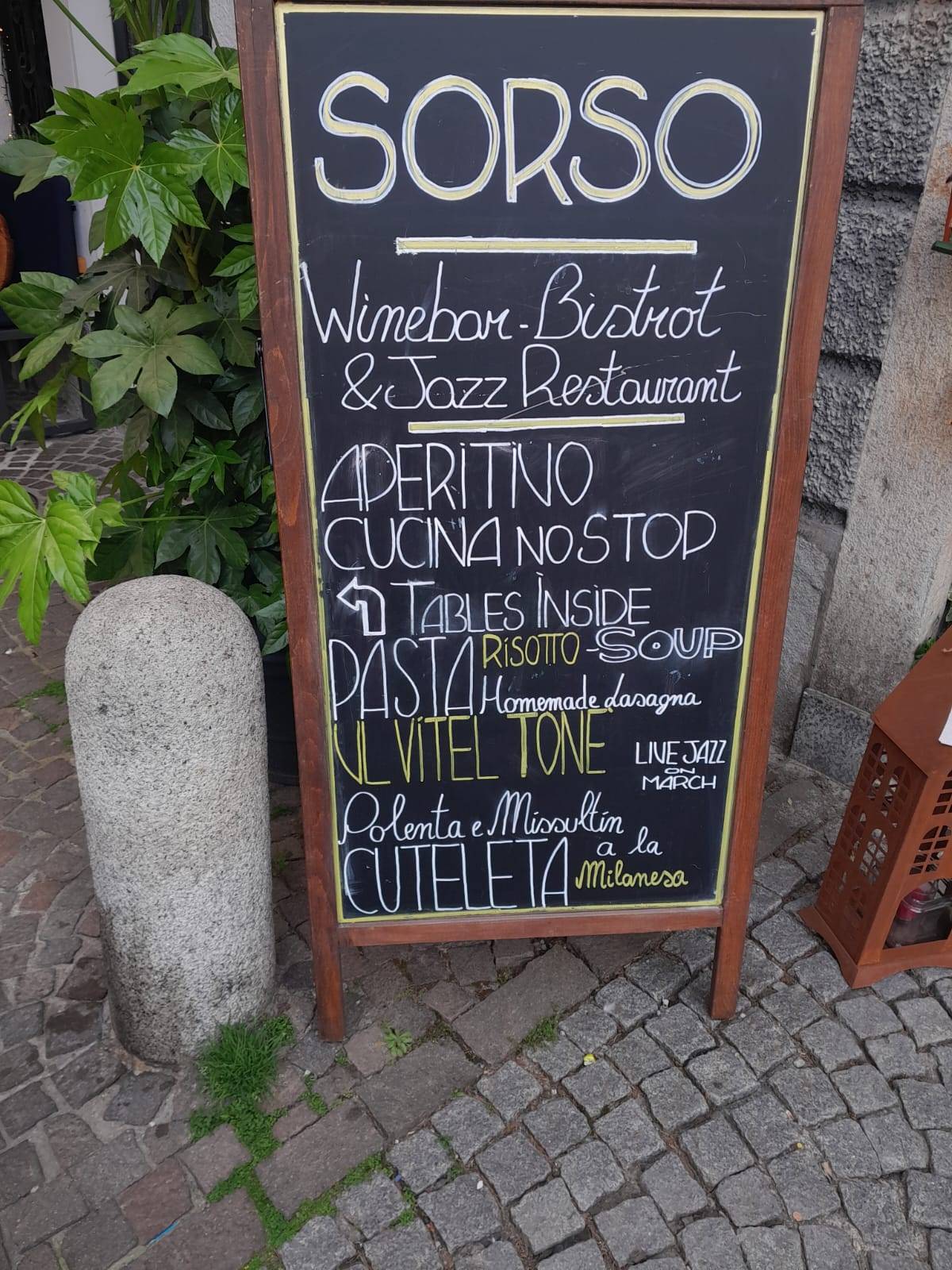 Menu di Sorso Bistrot & Jazz Restaurant 