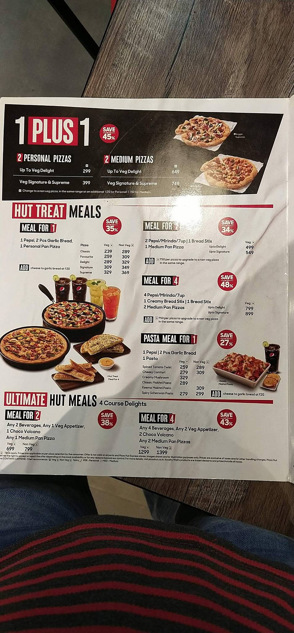 Pizza Hut Ravindra Path, Shri Ganganagar menu