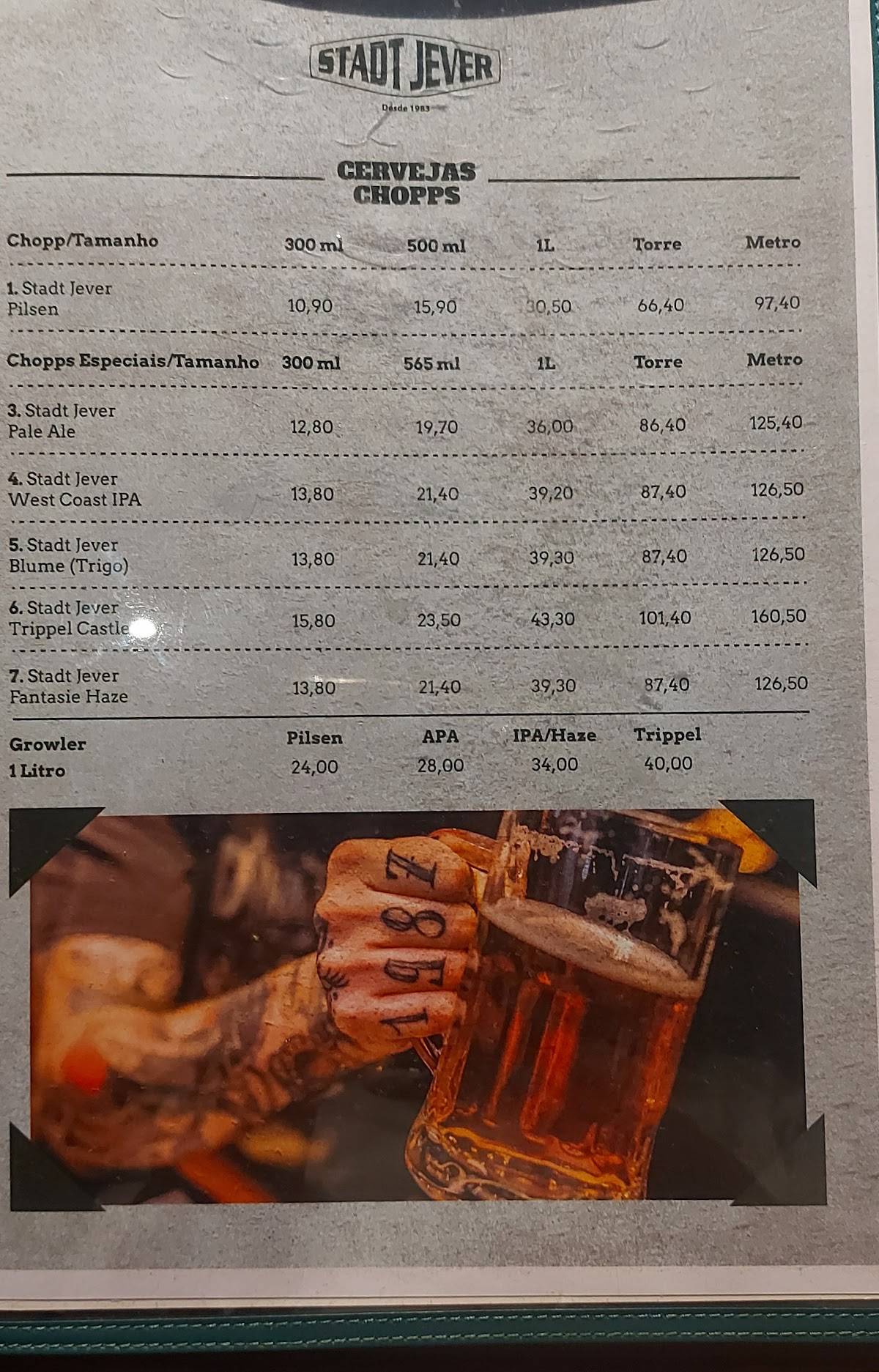 Stadt Jever cardápio
