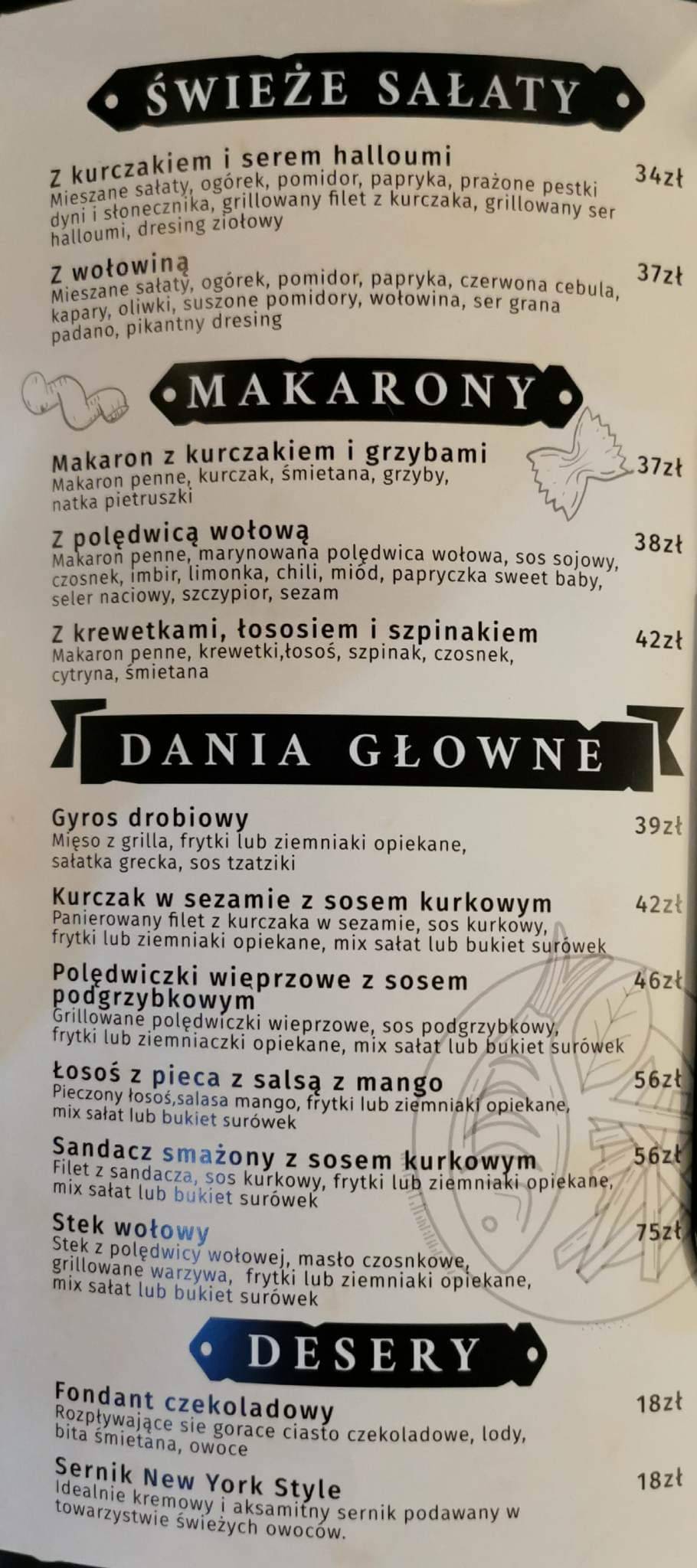 Menu At Stara Piekarnia Restaurant Morąg