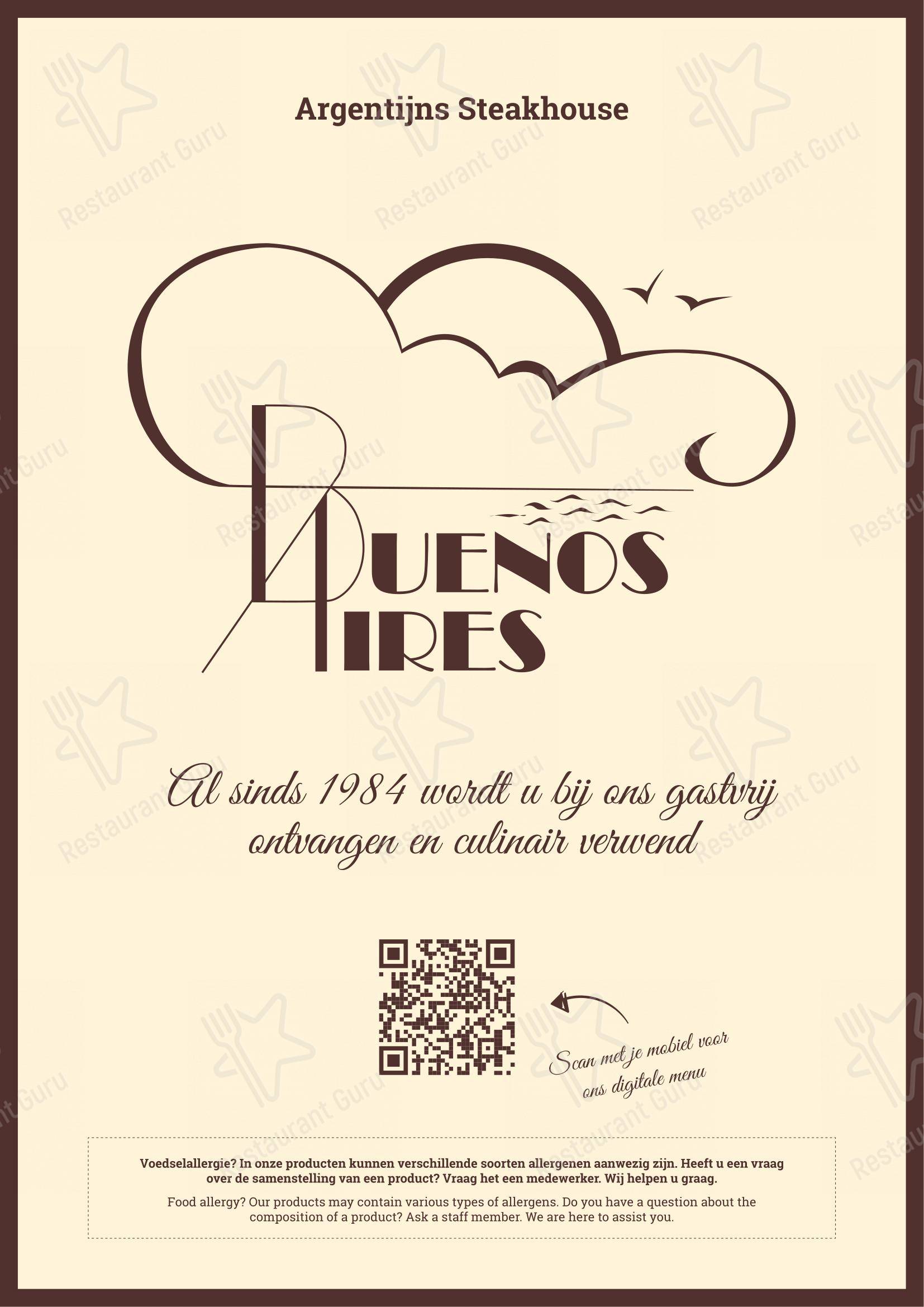 Steakhouse Buenos Aires dans Delft - Menu bar