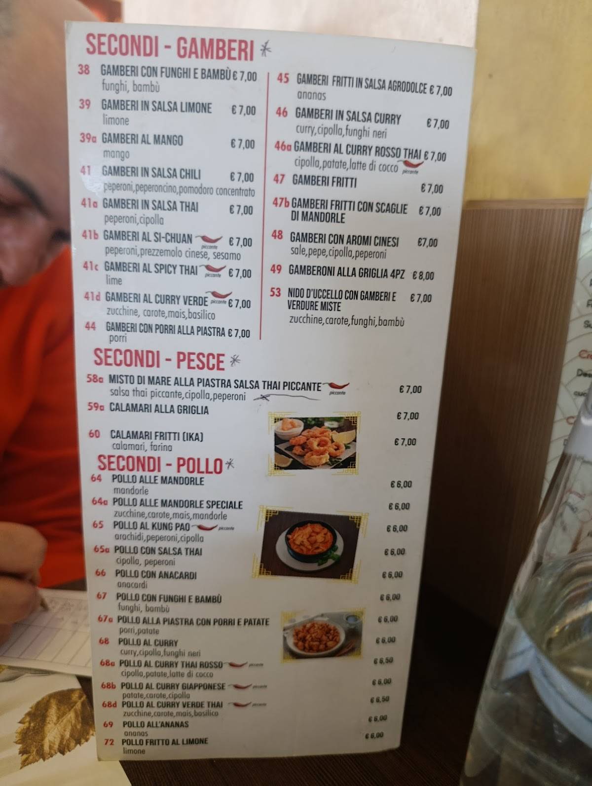 Menu di Stella D'oriente 