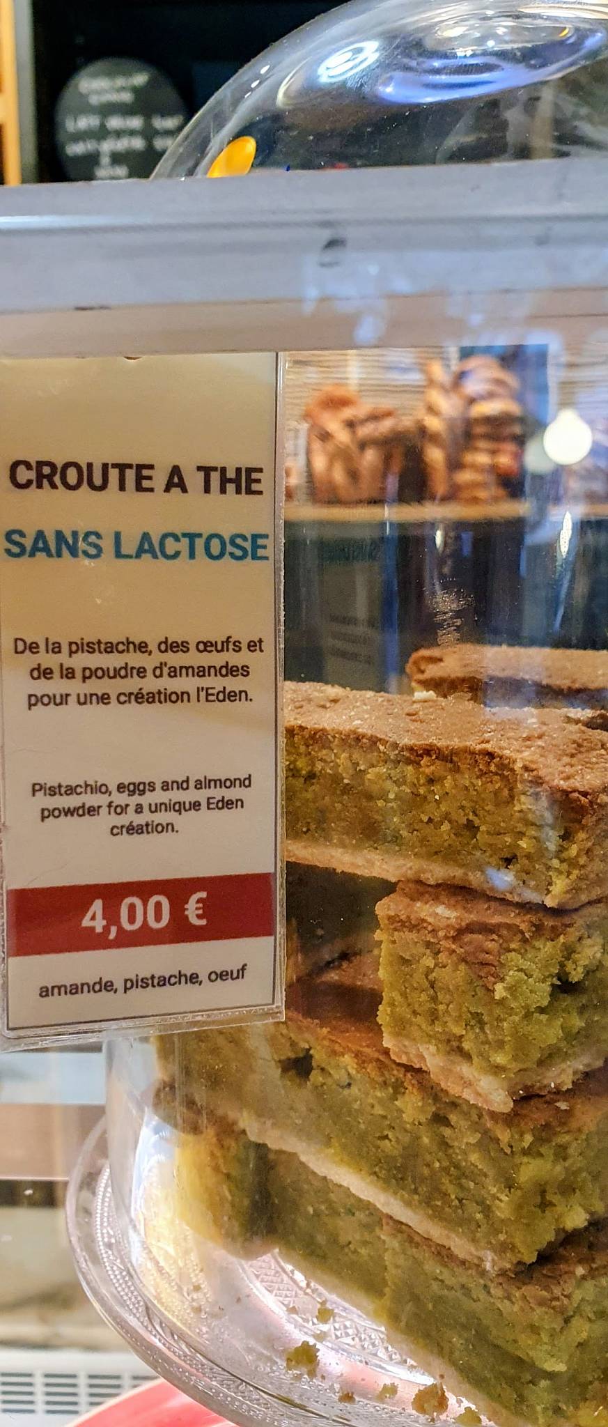 Menu de L'Eden