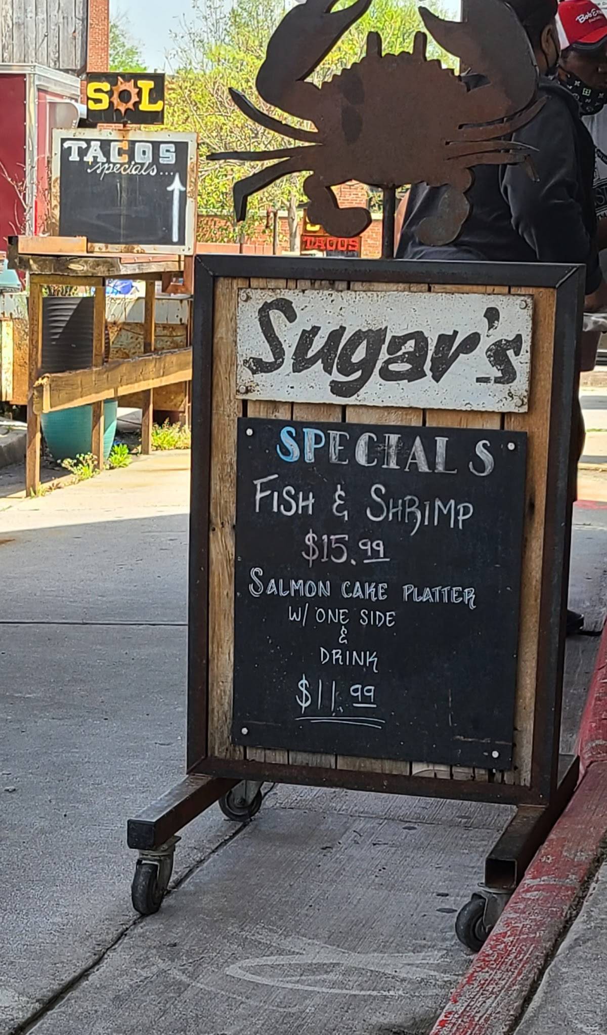 Menu at Sugar's Crab Shack restaurant, Richmond