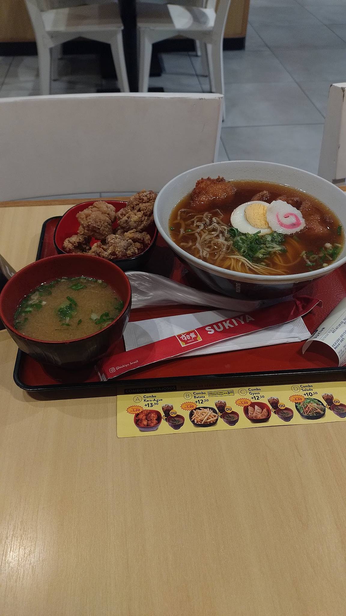 Sukiya Mogi das Cruzes cardápio