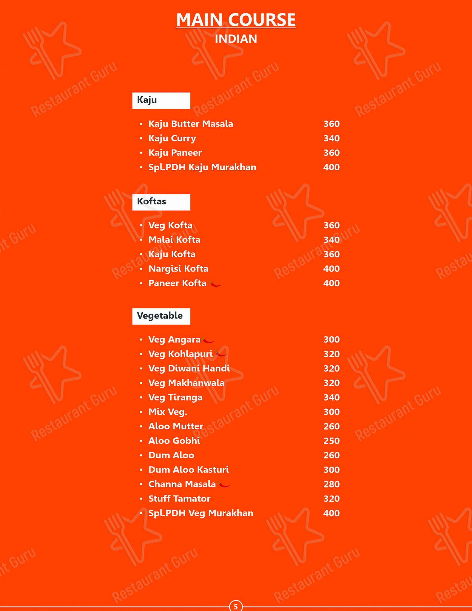 Punjabi Di Hatti menu
