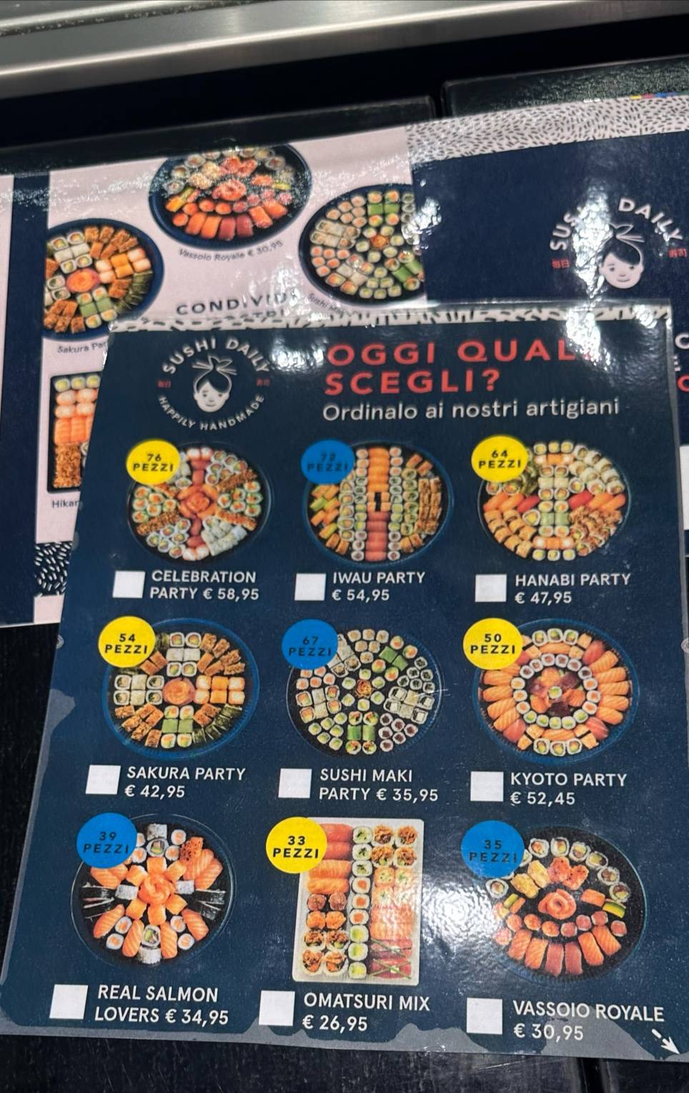 Menu di Sushi Daily Rimini Fiera 