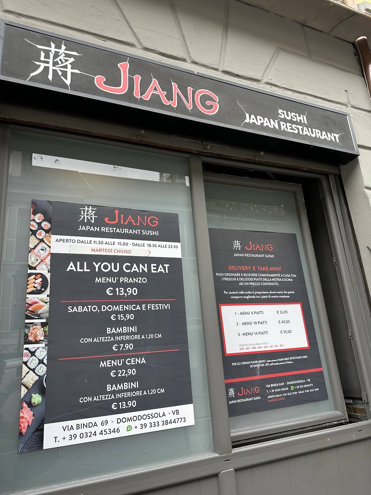 Menu di Sushi Jiang 