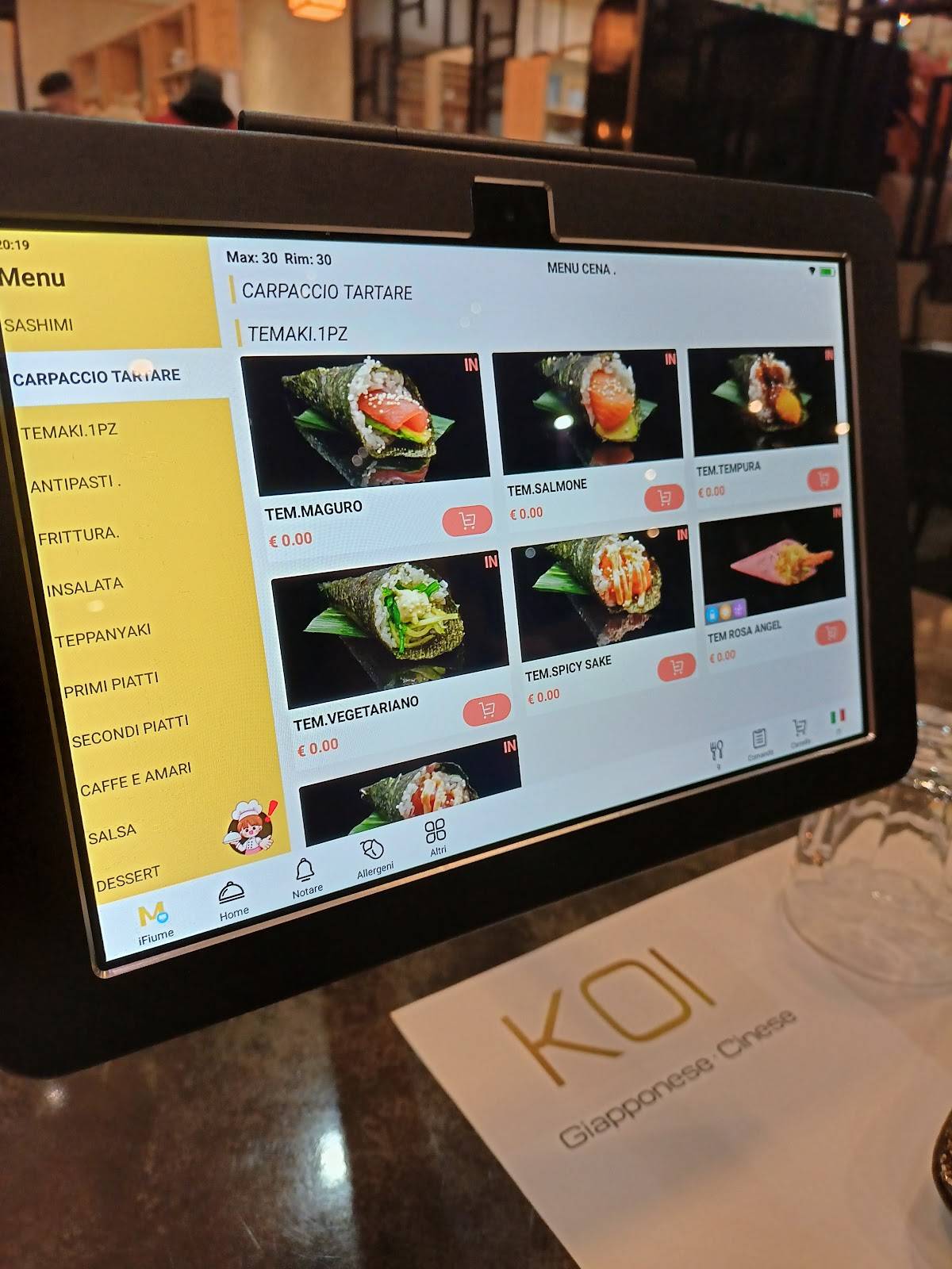 Menu di Sushi koi Ristorante 