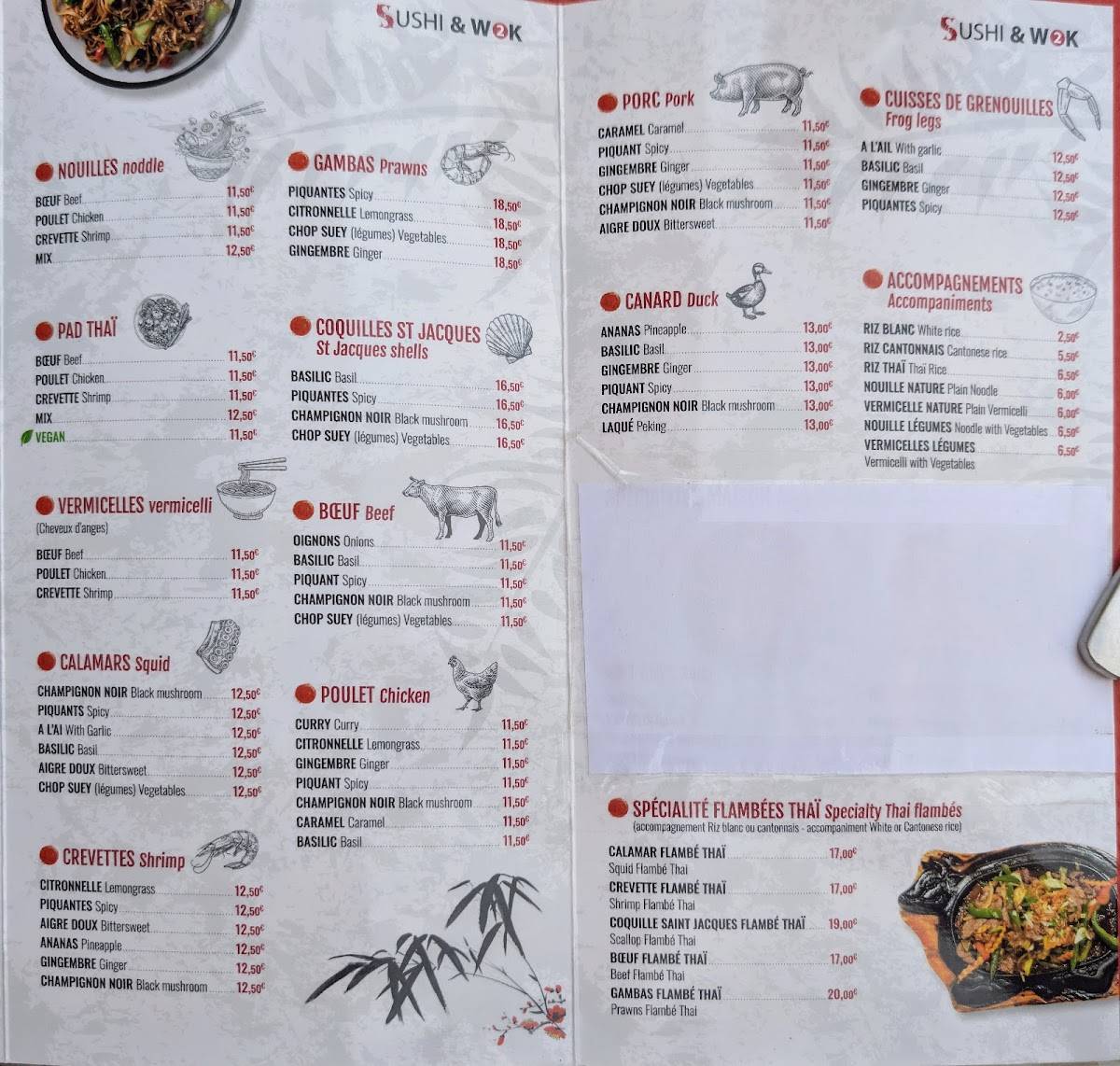 Menu de Sushi wok 2