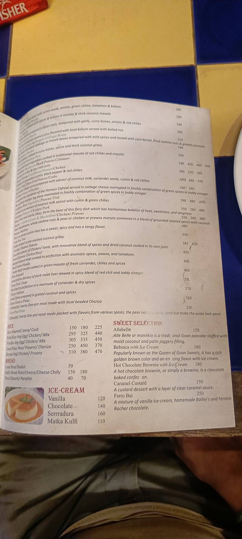 Sussegado - Premium Goan Tasting Menu, Calangute menu