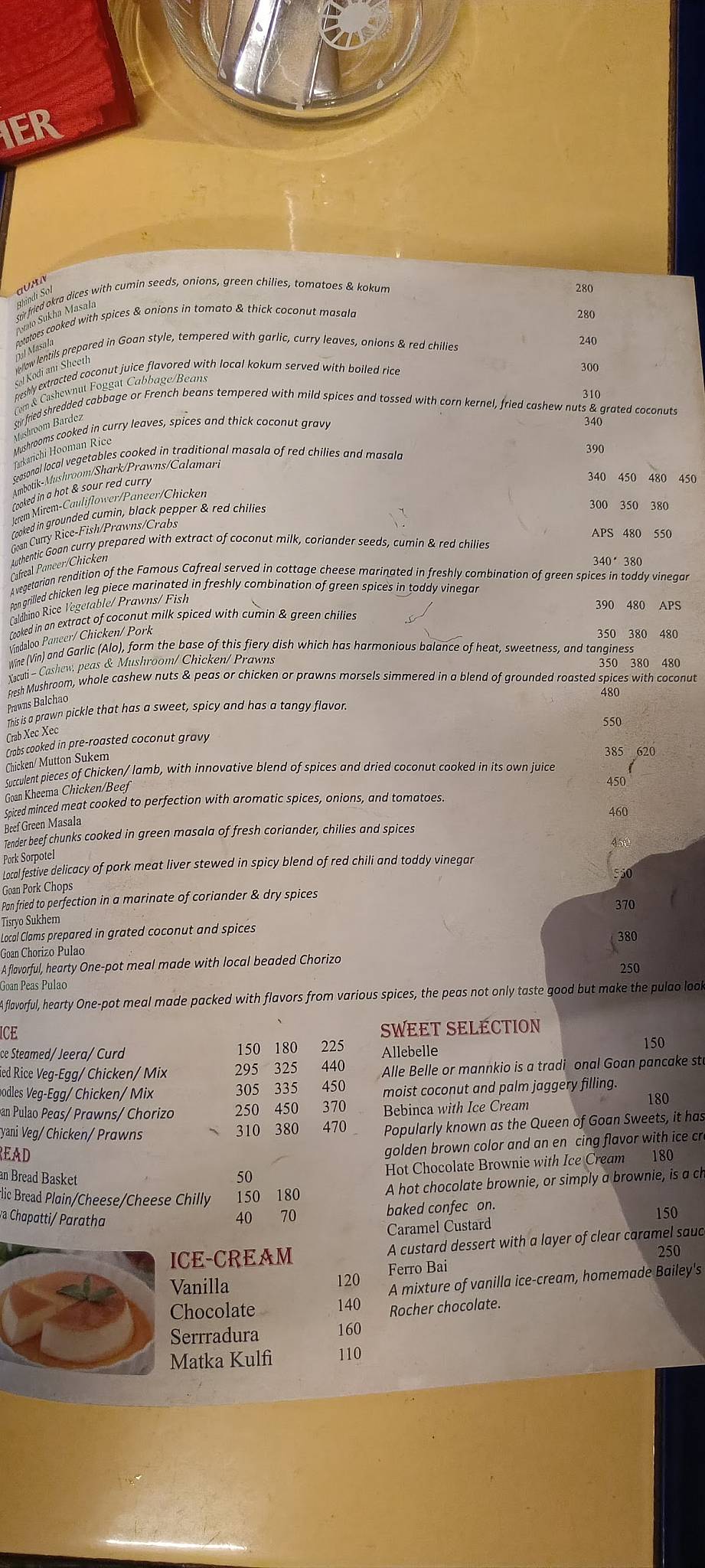 Sussegado - Premium Goan Tasting Menu, Calangute menu