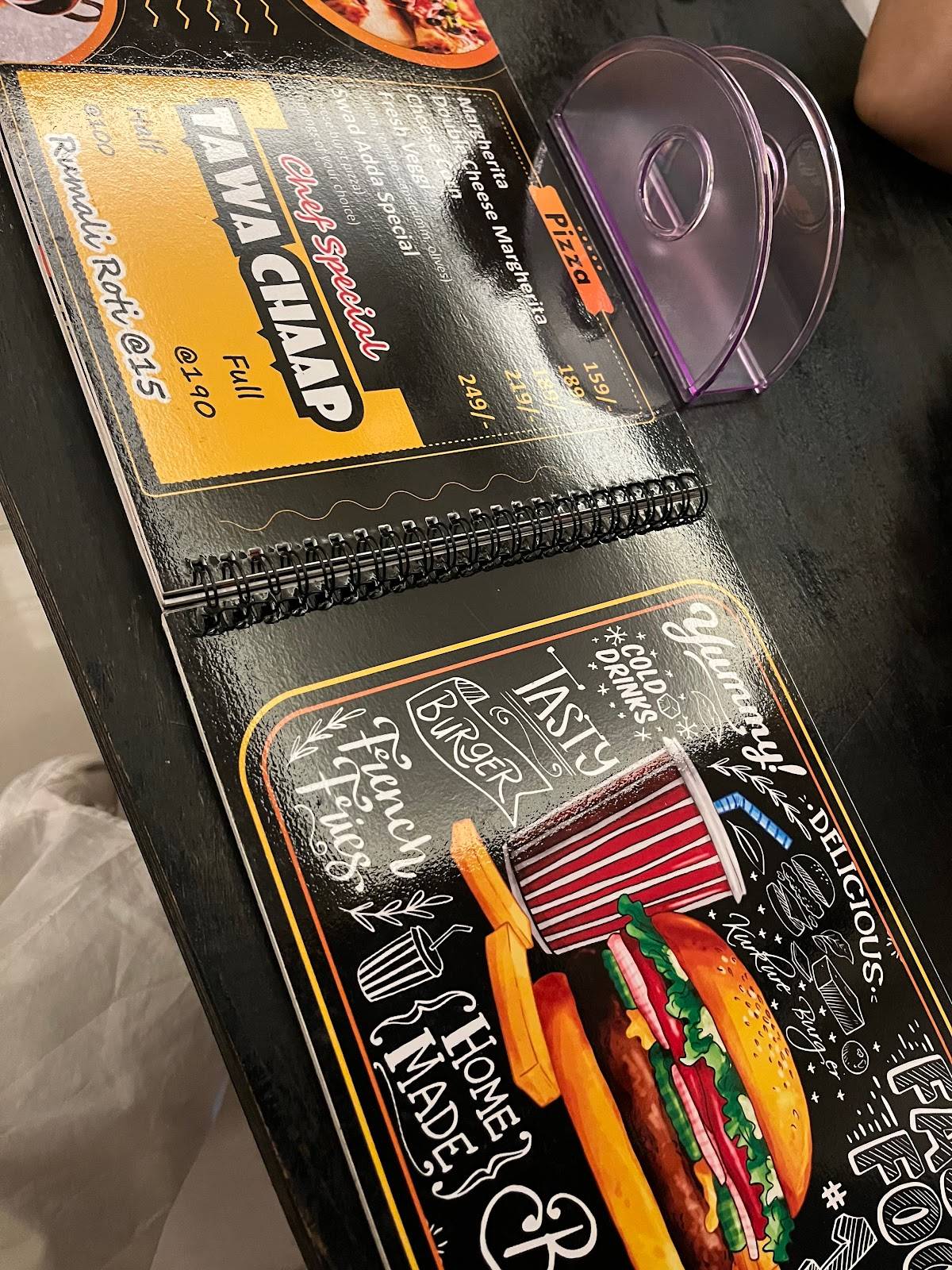 Swad Adda menu
