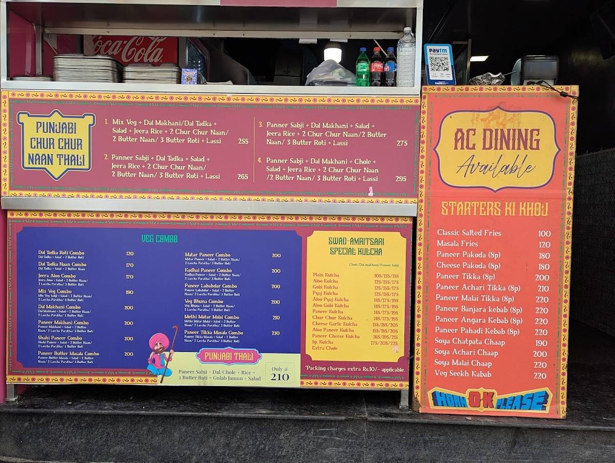 Swad-Amritsari menu