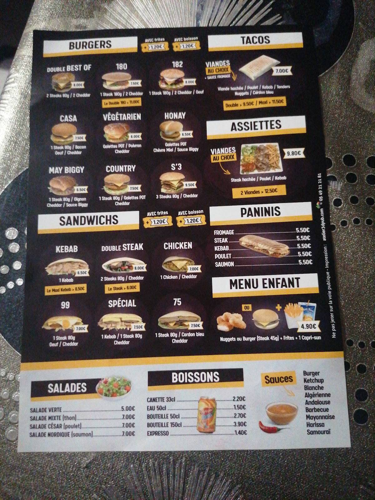 Menu de TAC TACOS