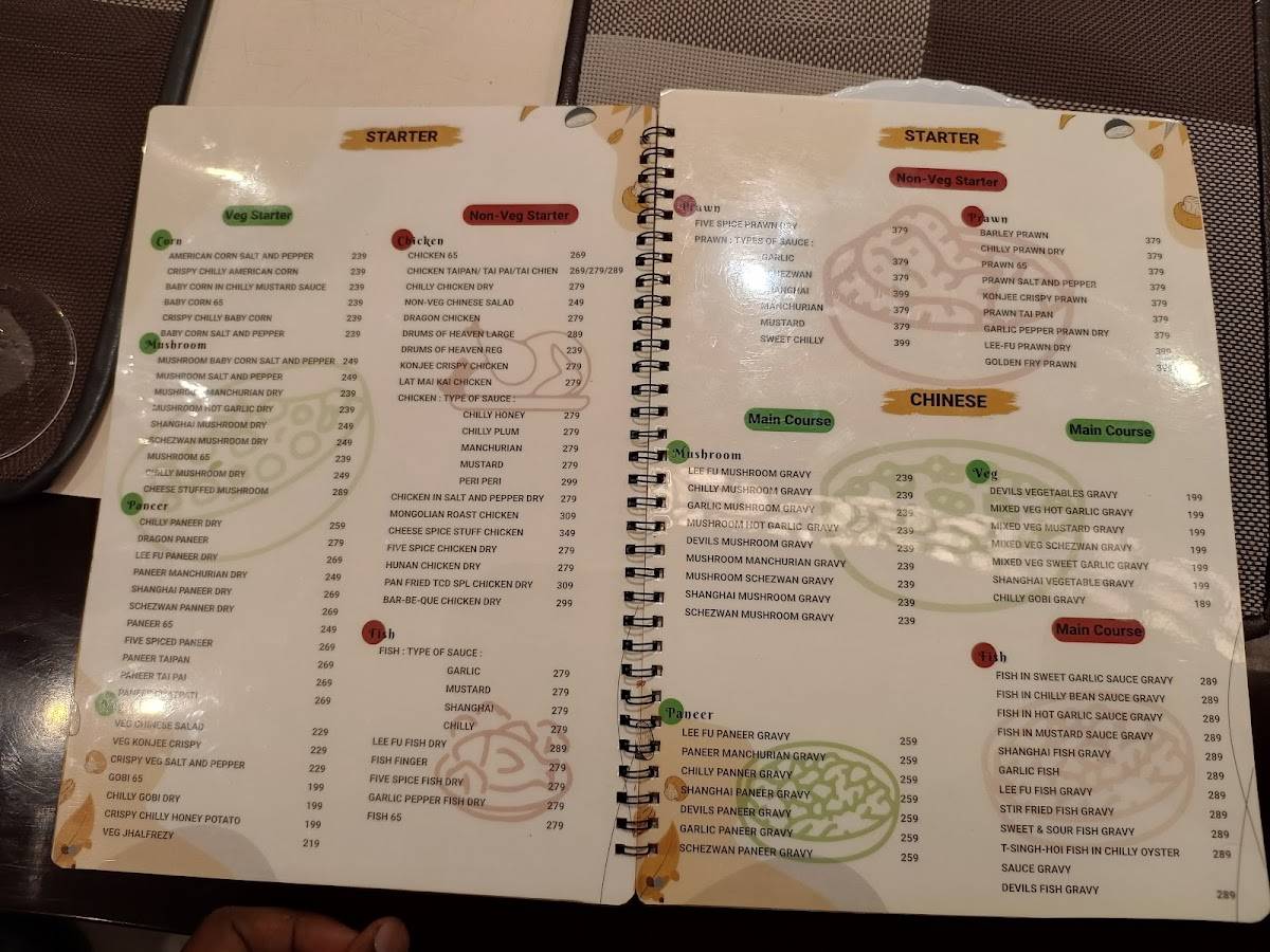 TCD Restaurant & Banquet menu