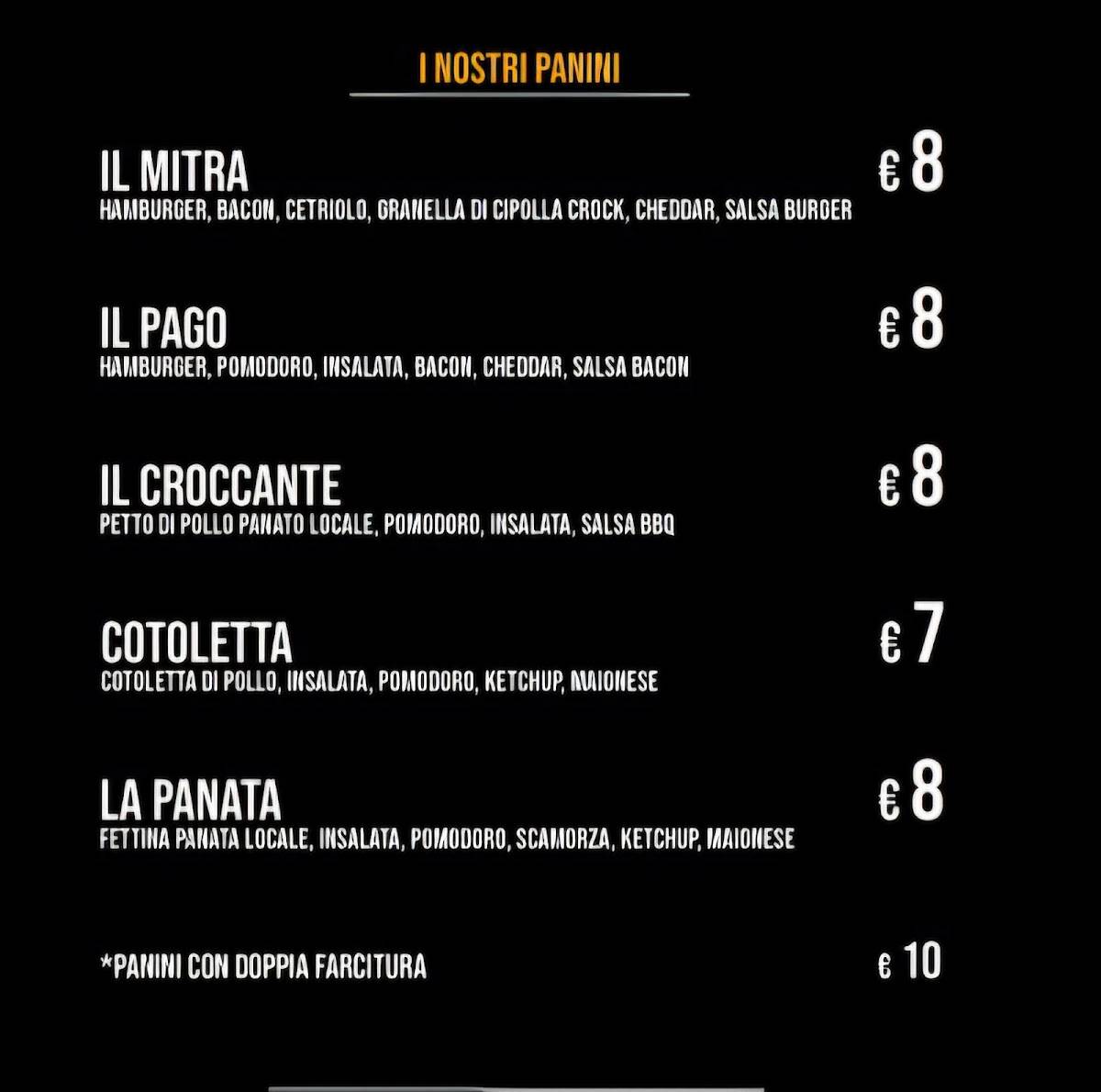 Menu di THE UPPER PUB 