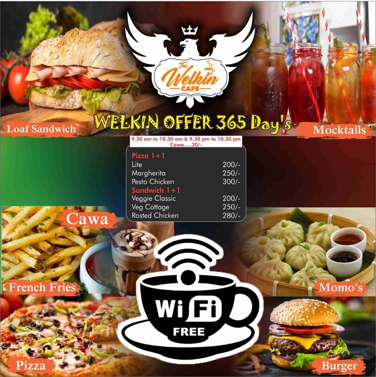 THE WELKIN CAFE menu