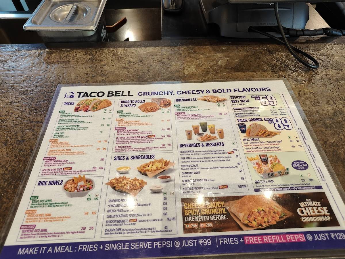 Taco Bell menu