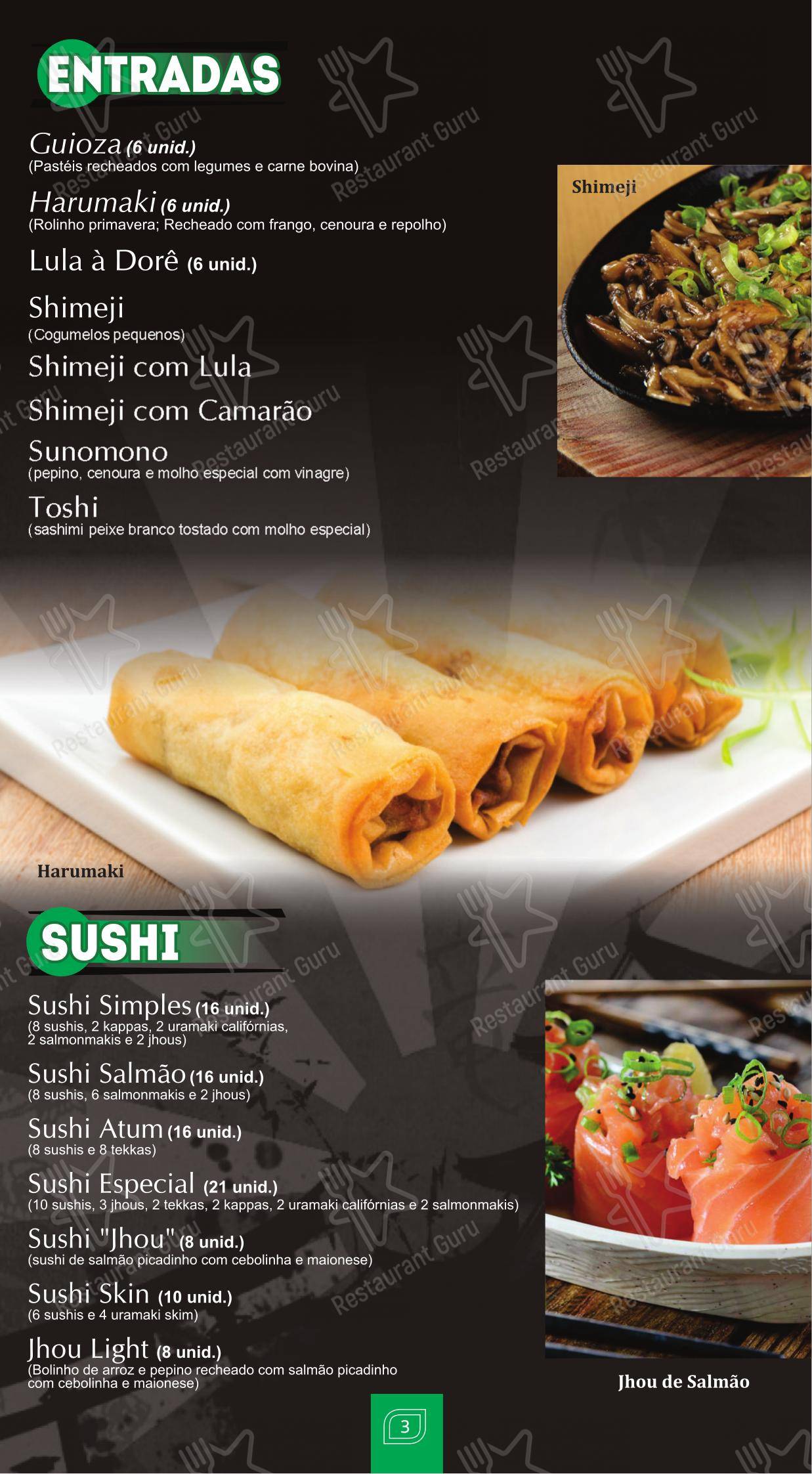 Taki Sushi Granja viana em Cotia - Menu