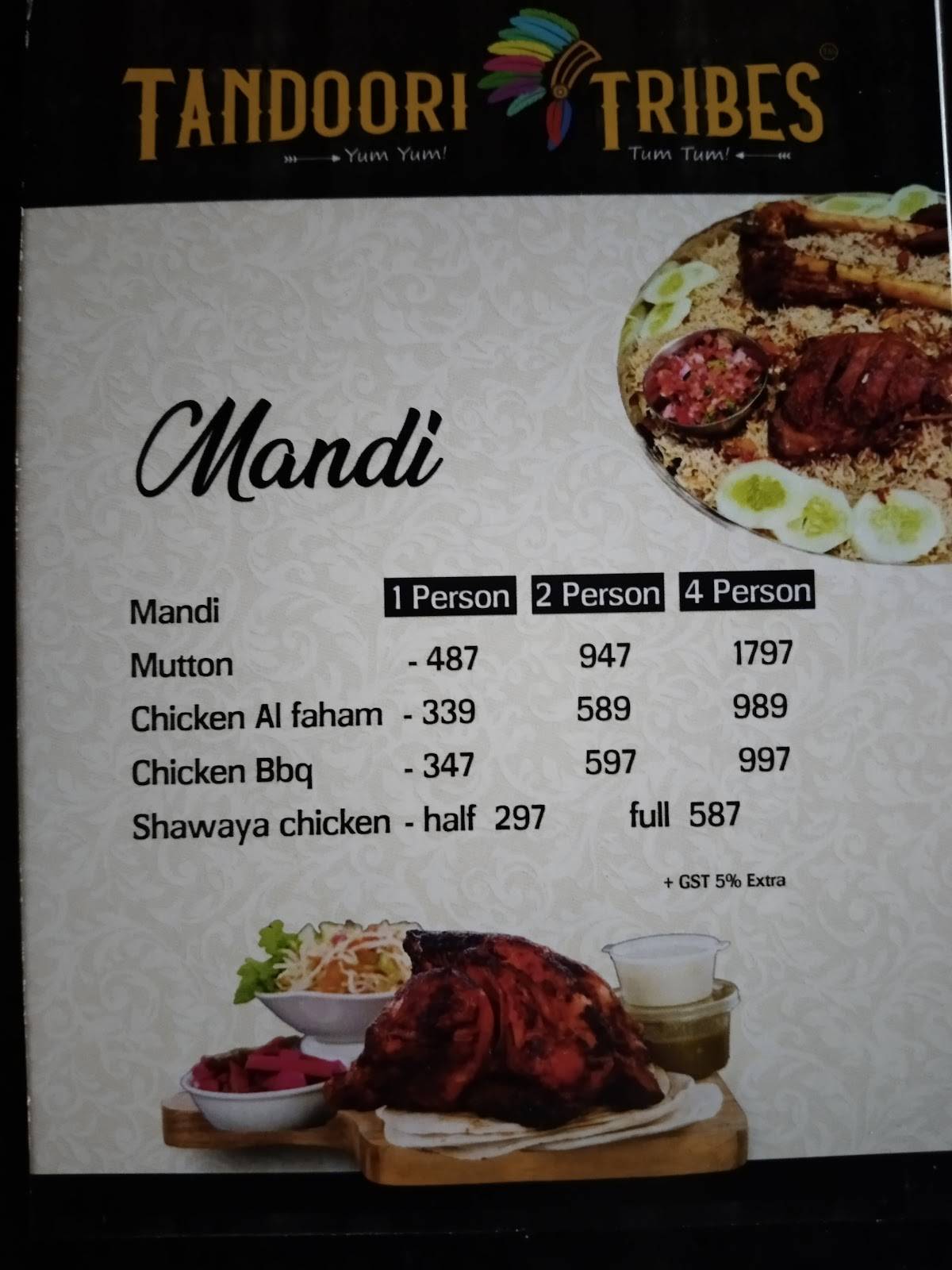 Tandoori Tribes & The Falooda Shop Karaikudi menu