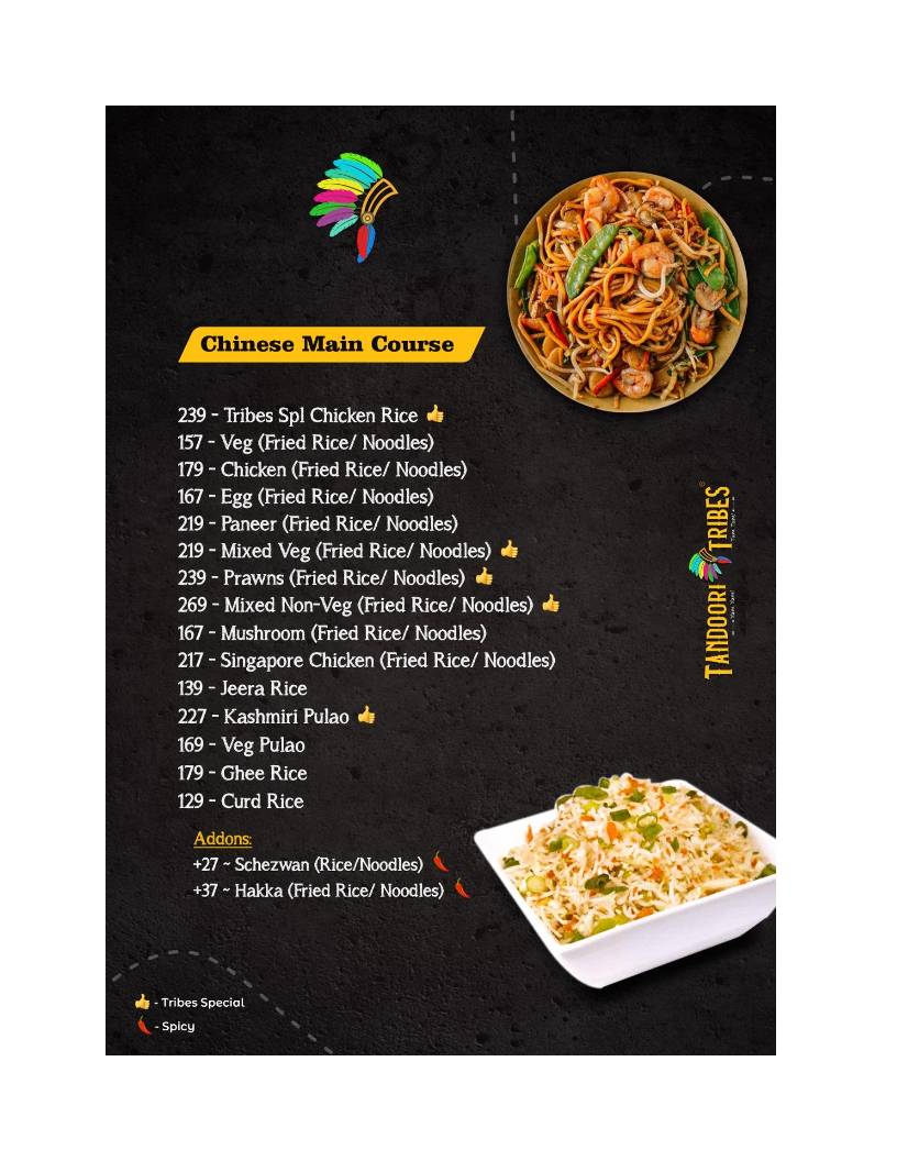 Tandoori Tribes & The Falooda Shop Karaikudi menu