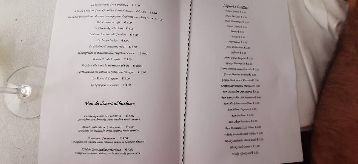 Menu di Ristorante Coco's 