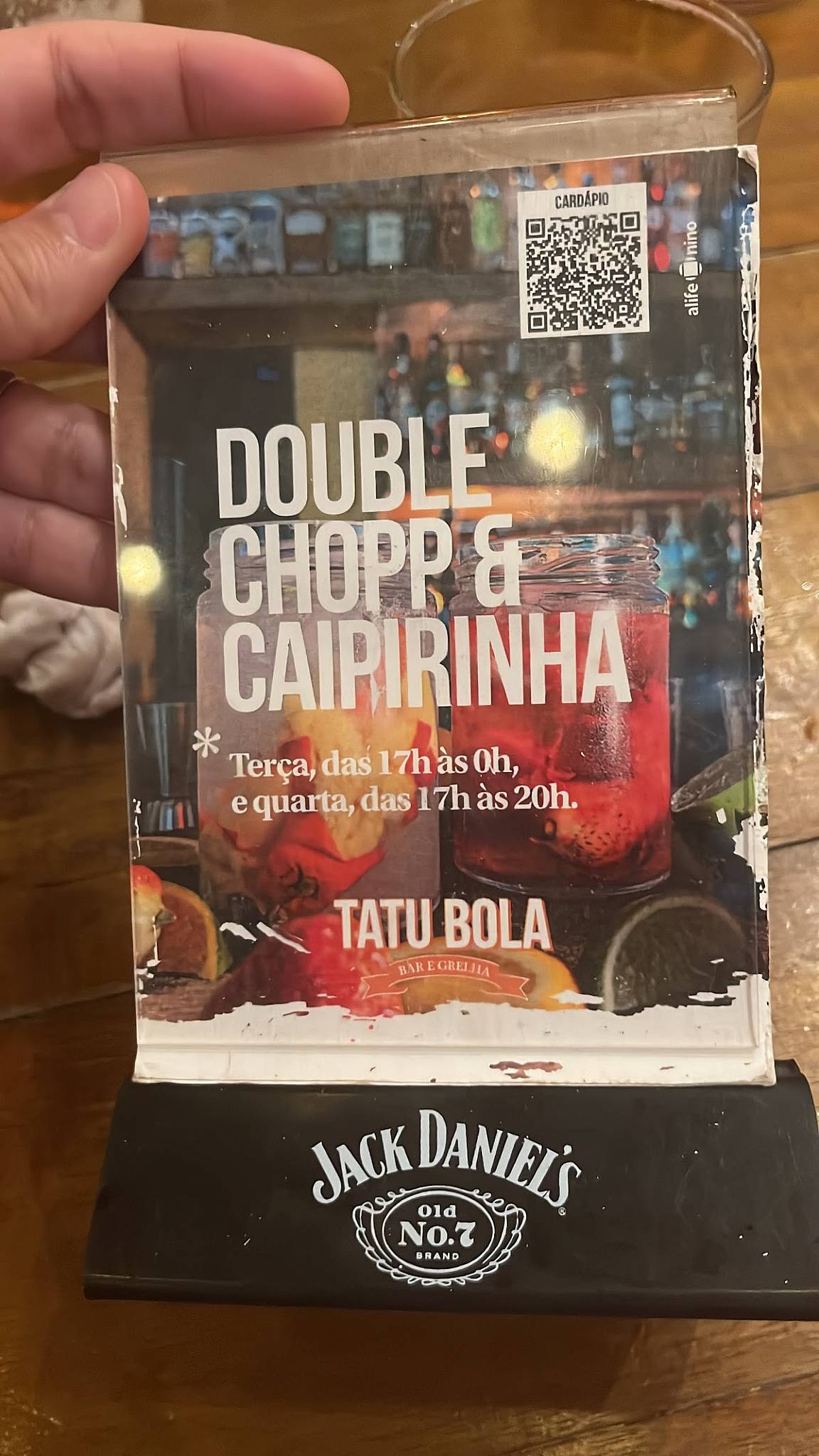 Tatu Bola Bar cardápio