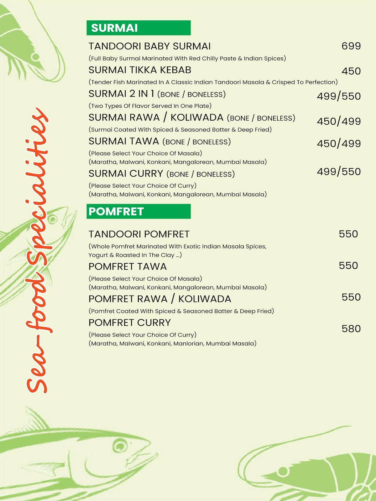 Tatva Restaurant and Cafe menu