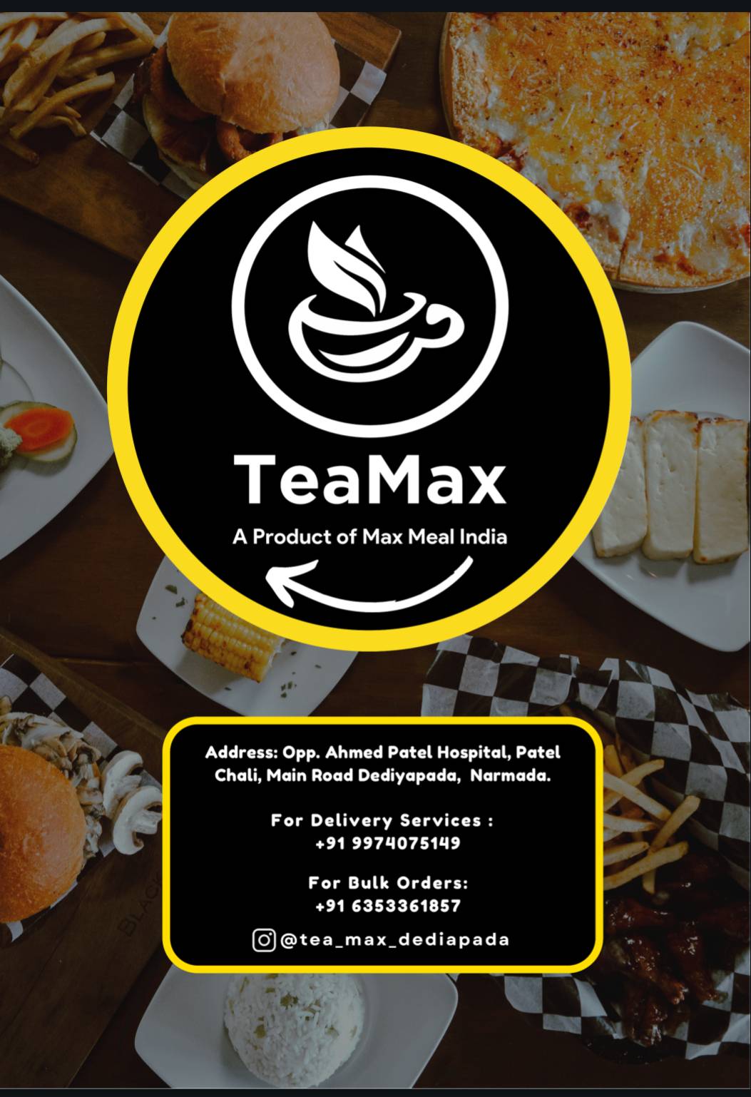 Tea Max Cafe menu