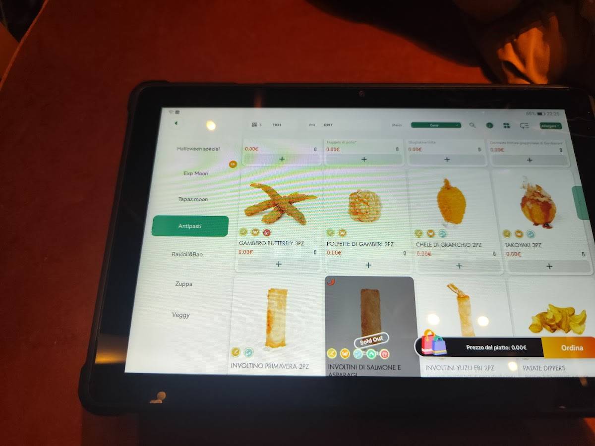 Menu di Ristorante Moon 
